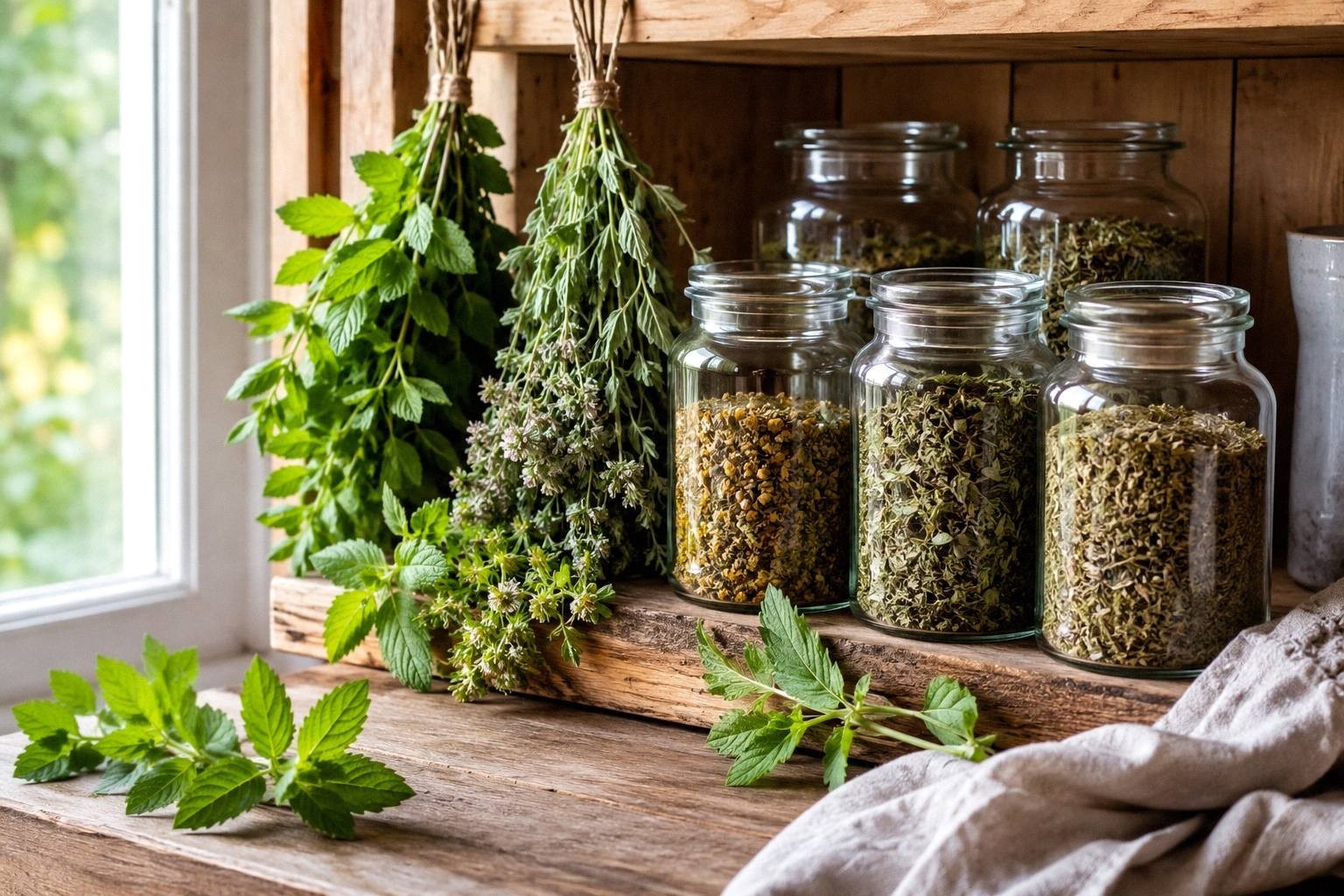 How to Dry and Store Herbs for Tea