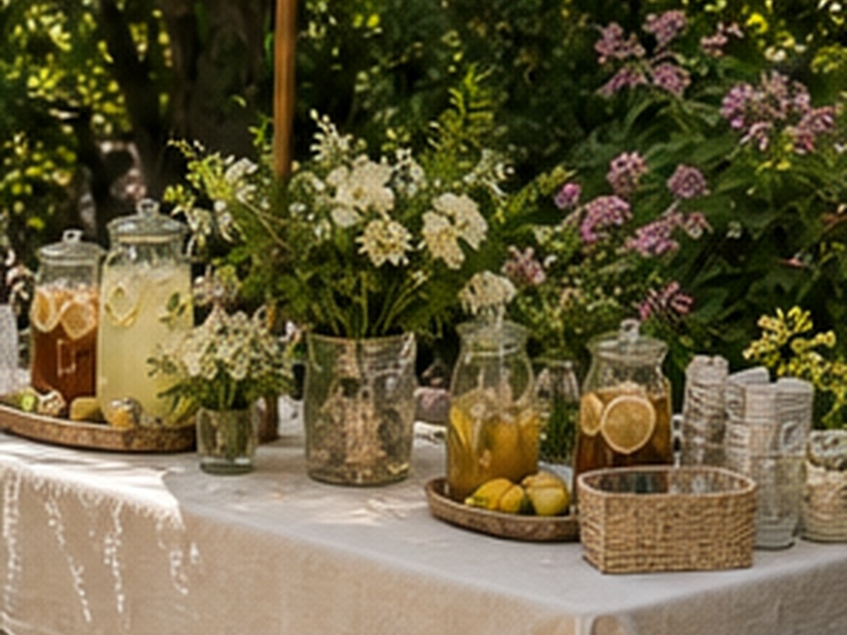 Illustrative backyard drink station; not a photo of the linked item