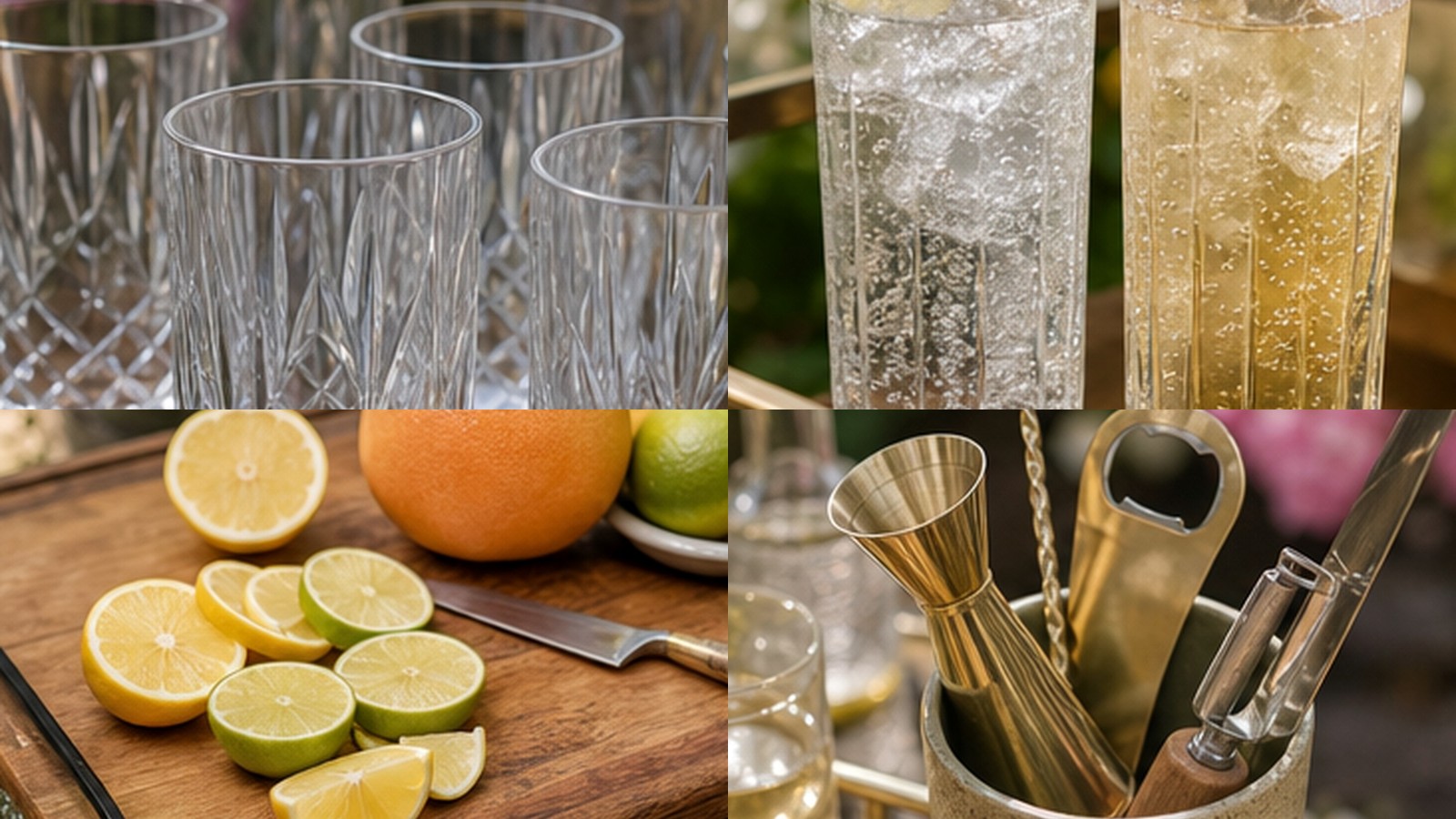 The Bar Cart Checklist for Drinks People Actually Make