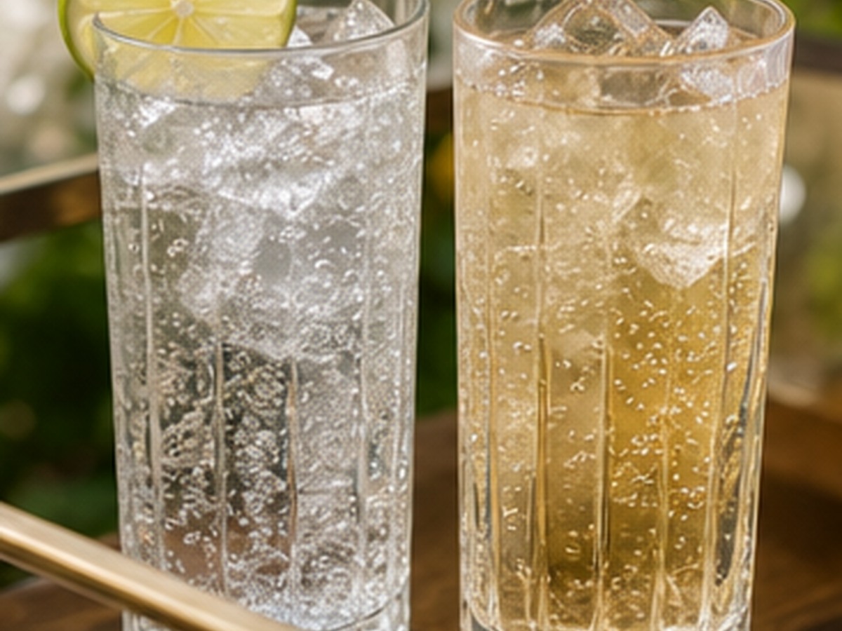 Illustrative bar cart setup; not a photo of the linked item