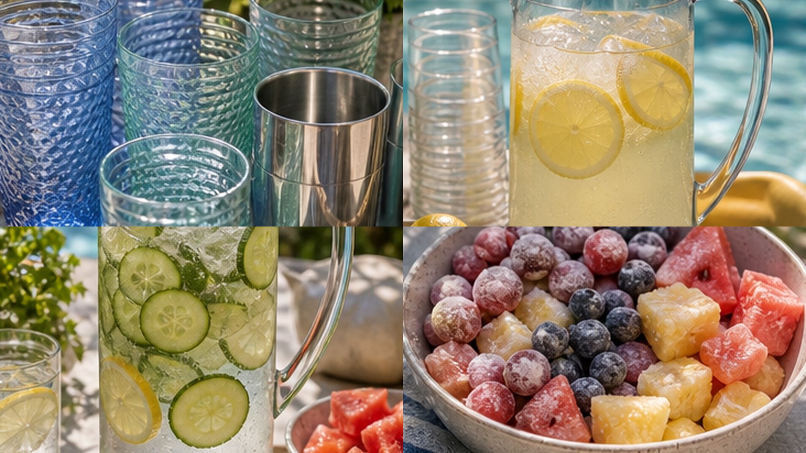 Pool Party Drink Table Ideas That Keep Wet Guests Outside