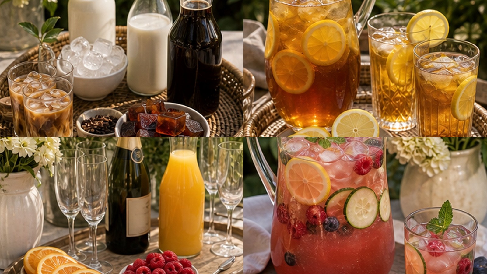 The Brunch Drink Station Setup That Lets Guests Serve Themselves
