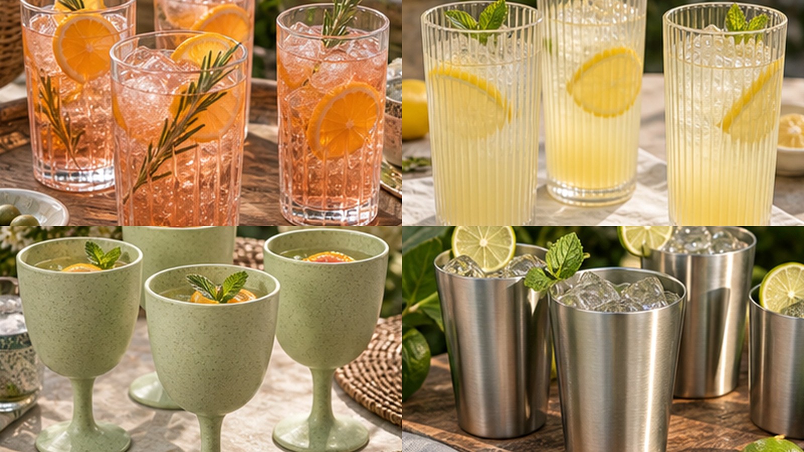 Outdoor Drinkware That Looks Nice and Will Not Break in the Backyard