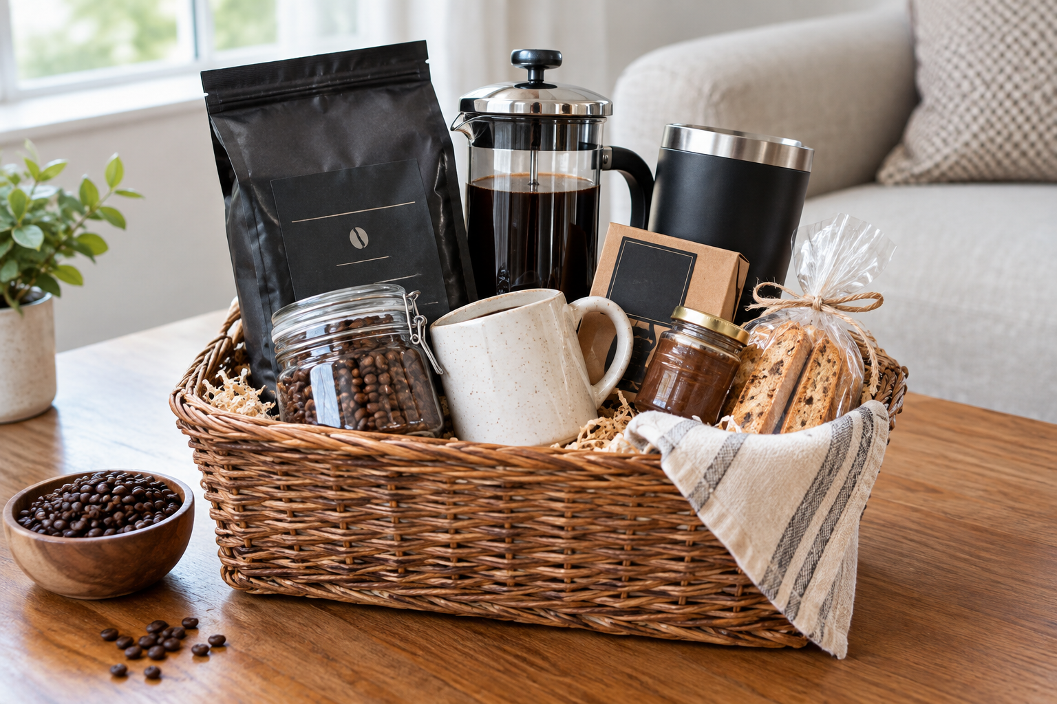 Illustrative coffee gift styling; not a photo of the linked item