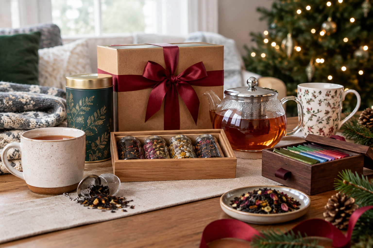 Illustrative tea gift styling; not a photo of the linked item
