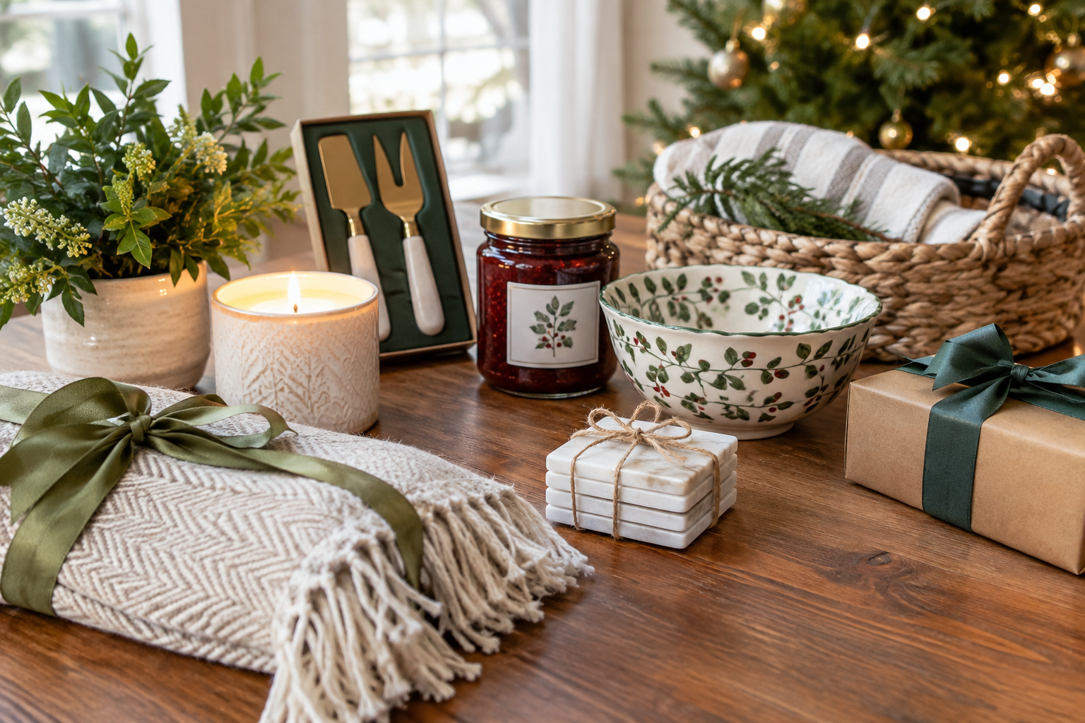 Illustrative gift and drink styling; not a photo of the linked item