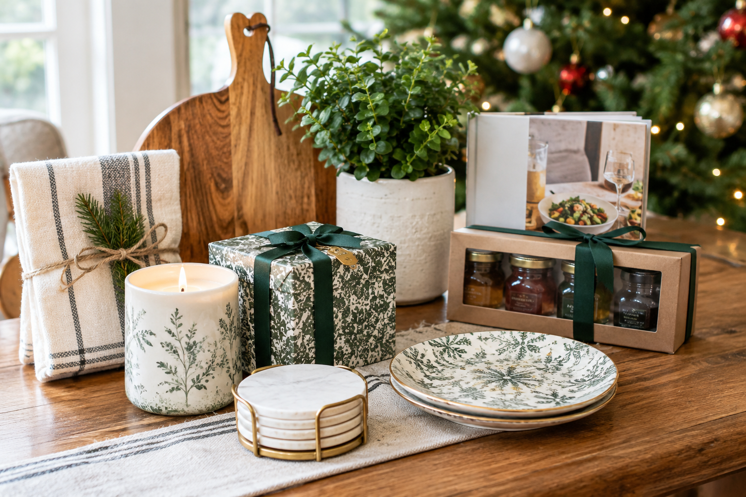 Illustrative gift and drink styling; not a photo of the linked item