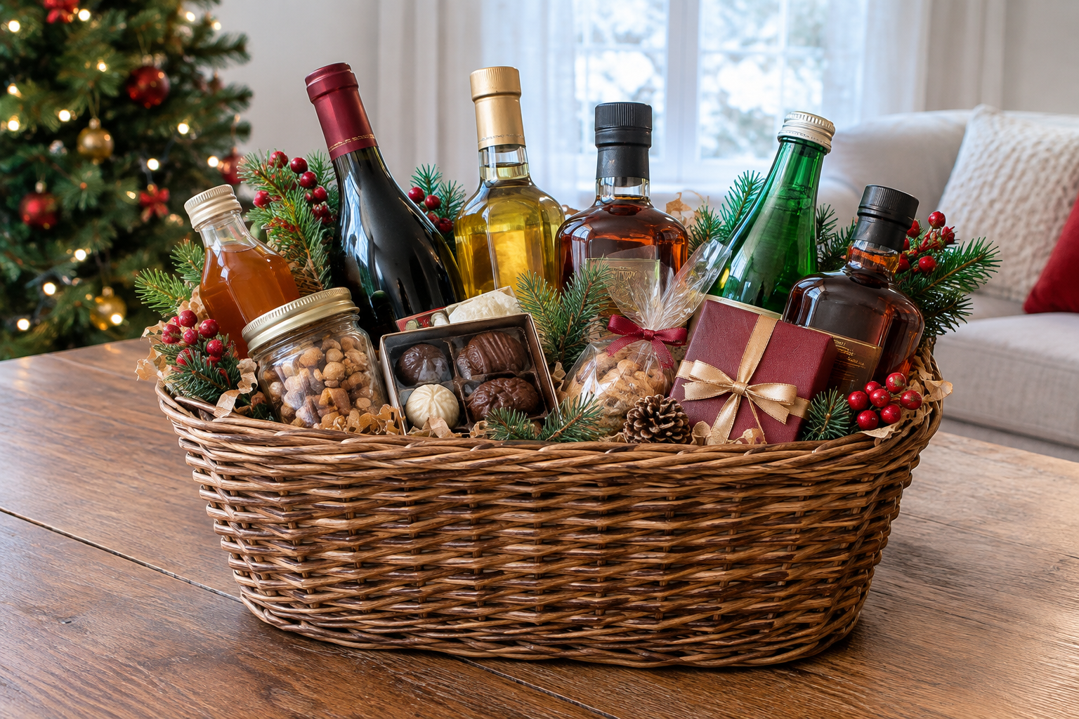 Illustrative gift and drink styling; not a photo of the linked item