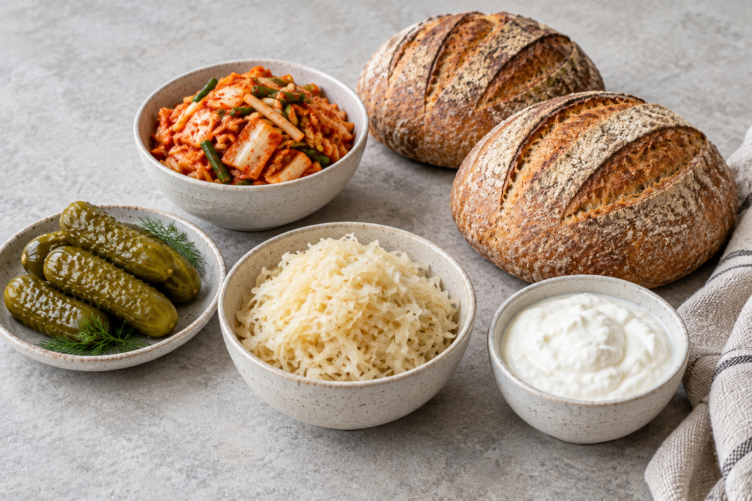 5 Home Fermentation Projects: Vegetables, Yogurt and Bread