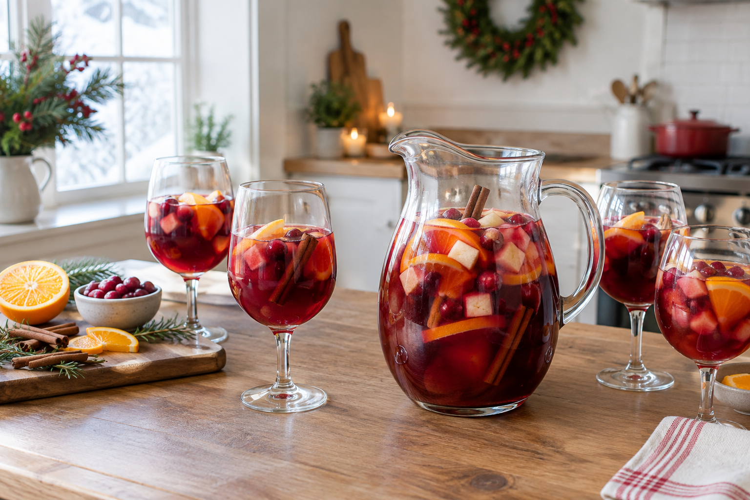 8 Christmas Sangria Recipes for Winter Parties