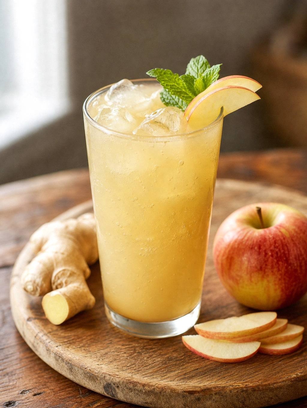 Apple Ginger Fizz Mocktail