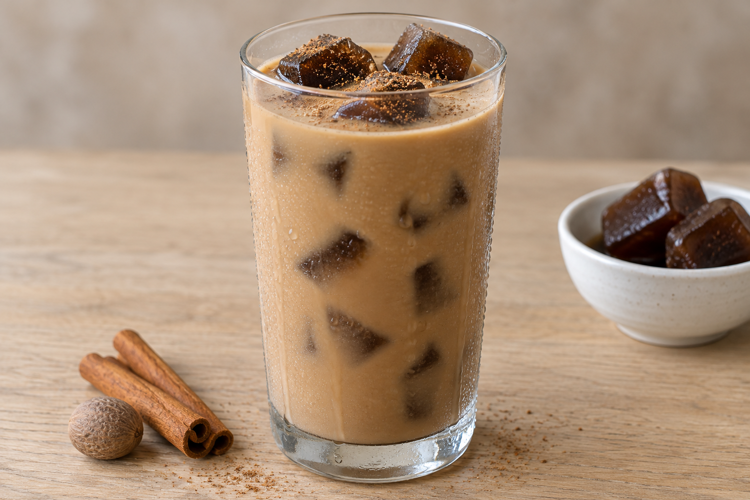 Baileys Iced Coffee with Coffee Ice Cubes