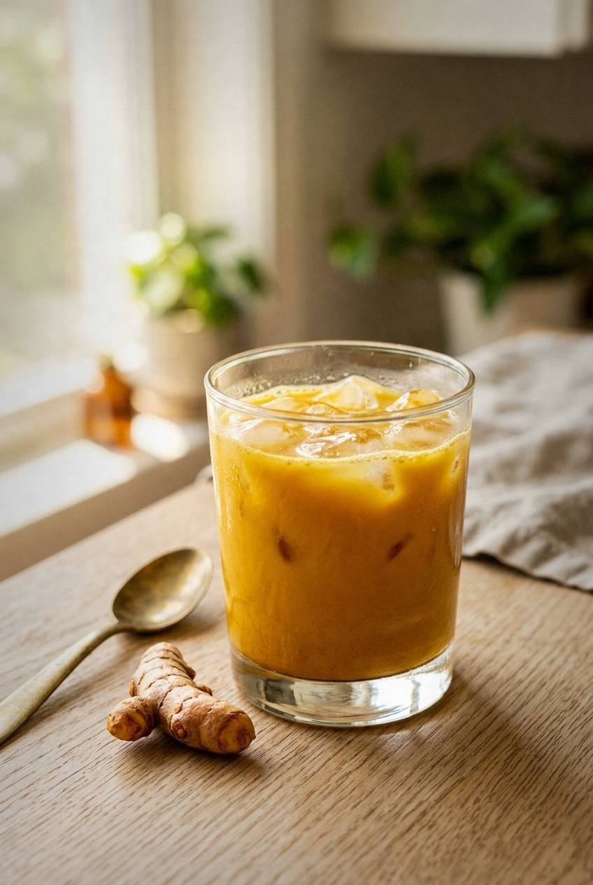 Golden Milk Cooler. Existing illustration; not evidence of kitchen testing.