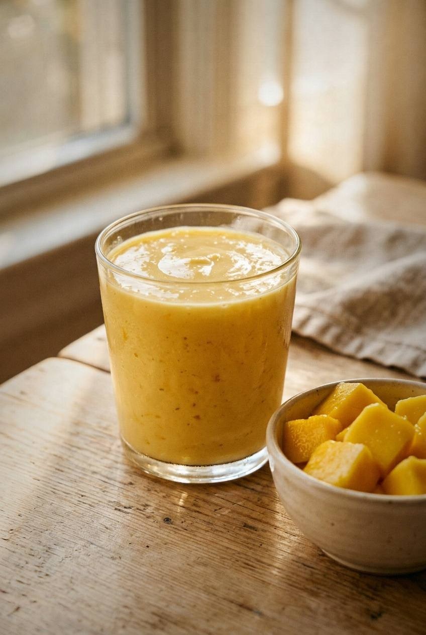 Mango Lassi. Existing illustration; not evidence of kitchen testing.