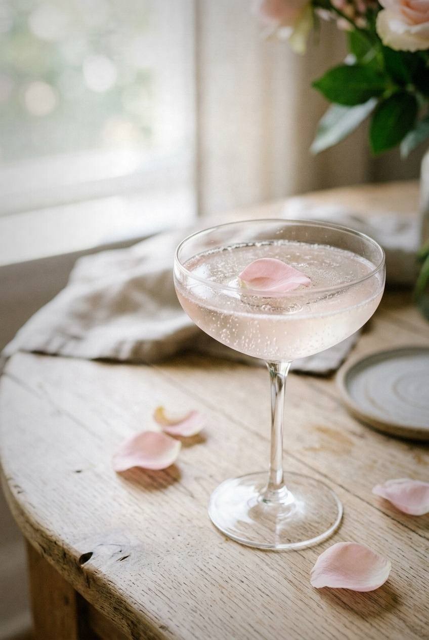 Rose Spritz. Existing illustration; not evidence of kitchen testing.