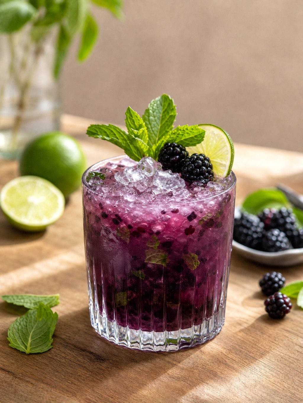 blackberry Gin Smash