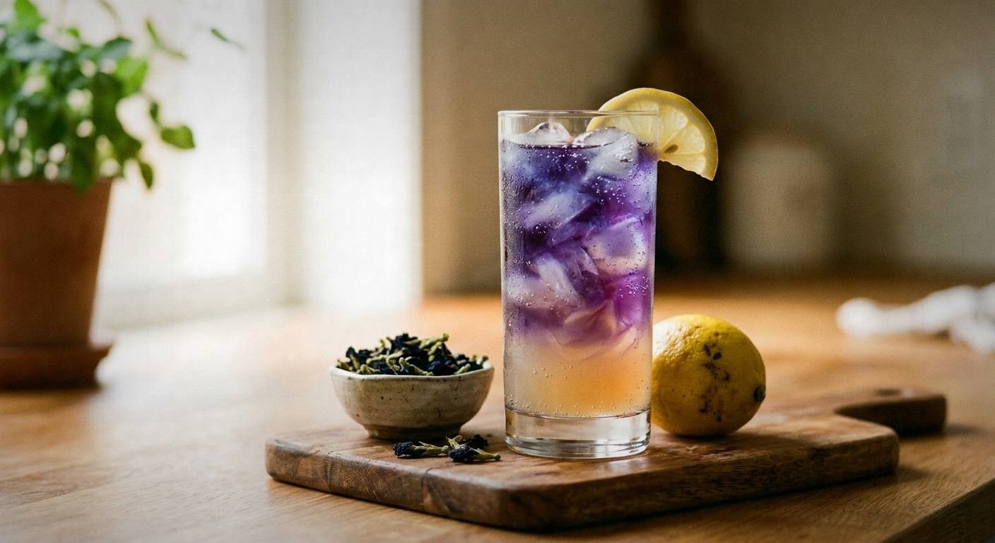 Butterfly Pea Flower Lemonade That Changes Color