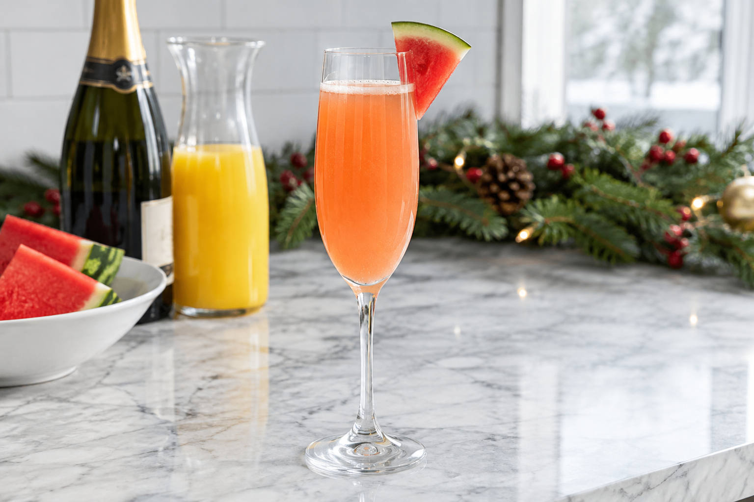 Christmas Morning Mimosa Bar Ideas