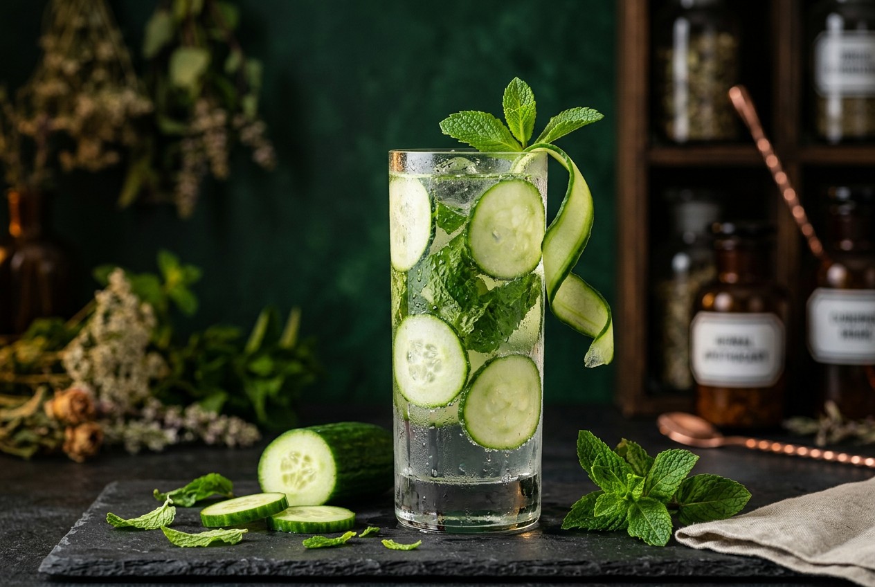 Crisp Cucumber Mint Cooler: A Fresh Wellness Mocktail