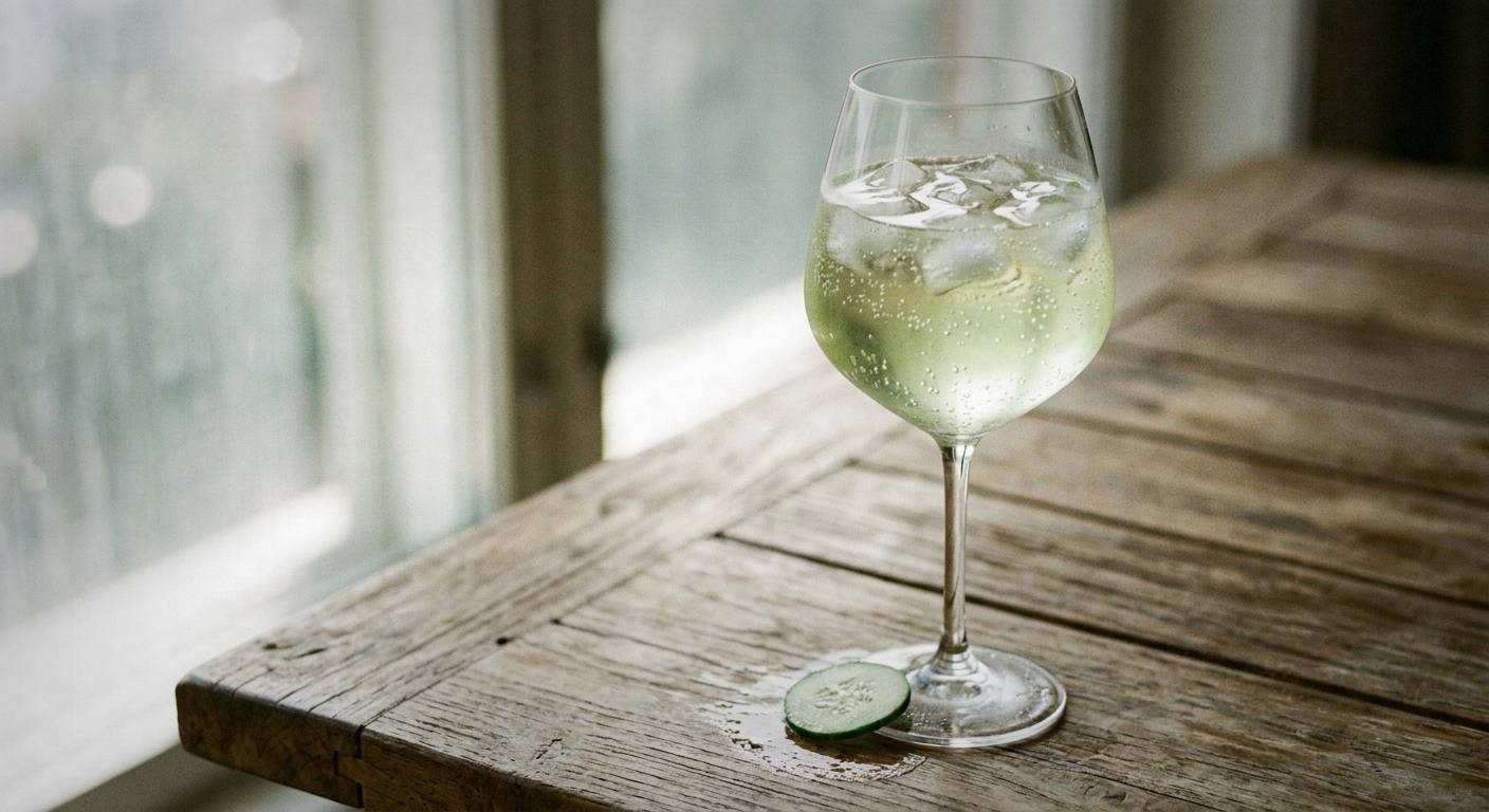 Cucumber Elderflower Spritz: Spa Mocktail for Spring