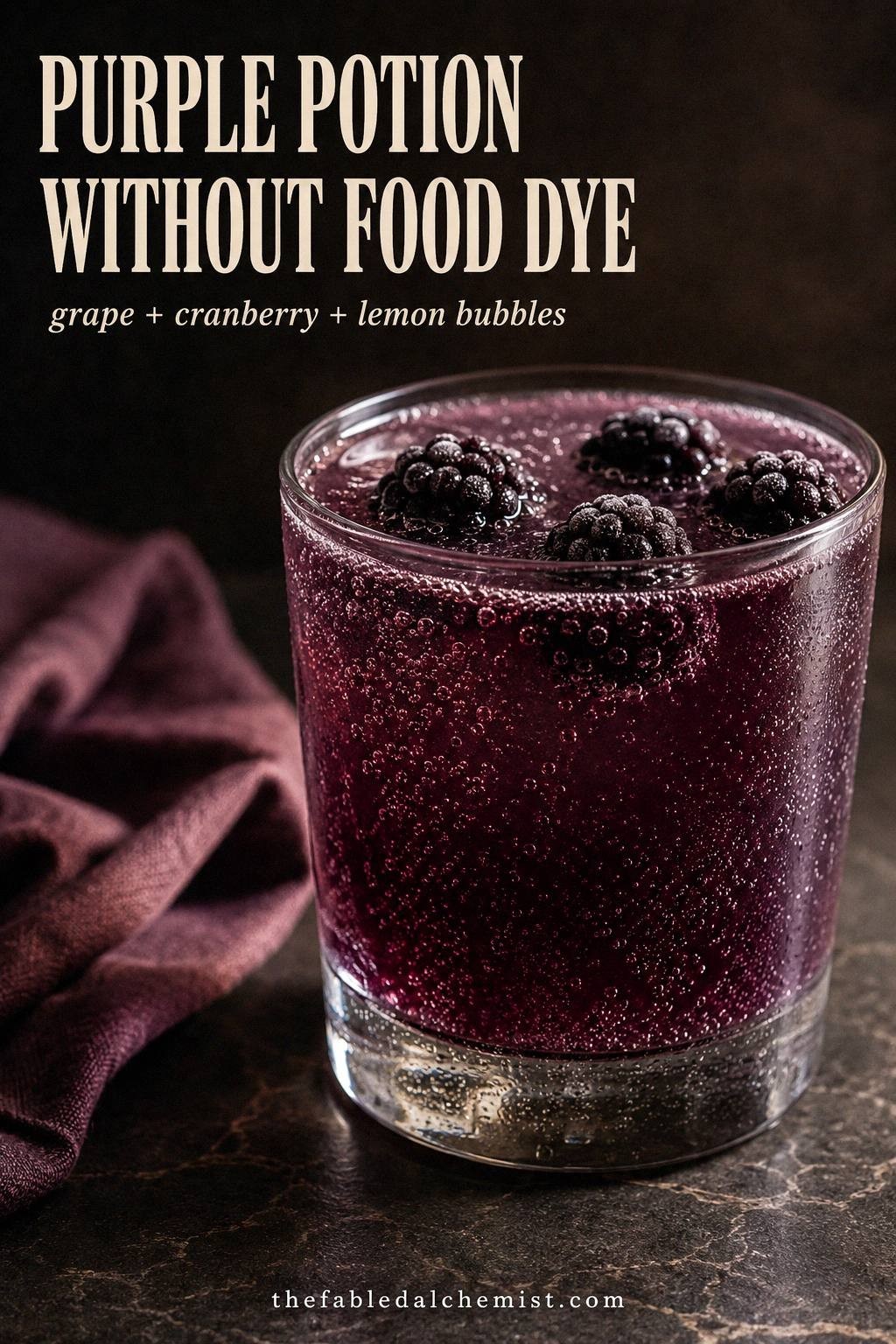 Fizzy Purple Potion Halloween Punch