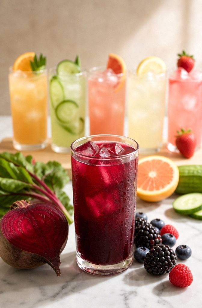 Berry Beet Juice in a glass