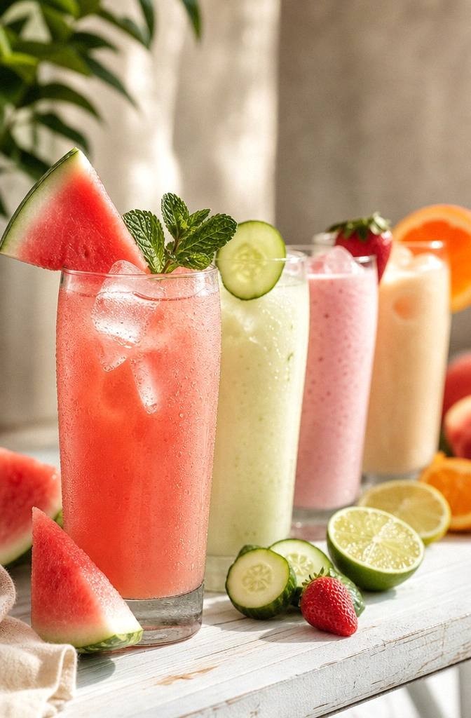 Watermelon Mint Juice in a glass