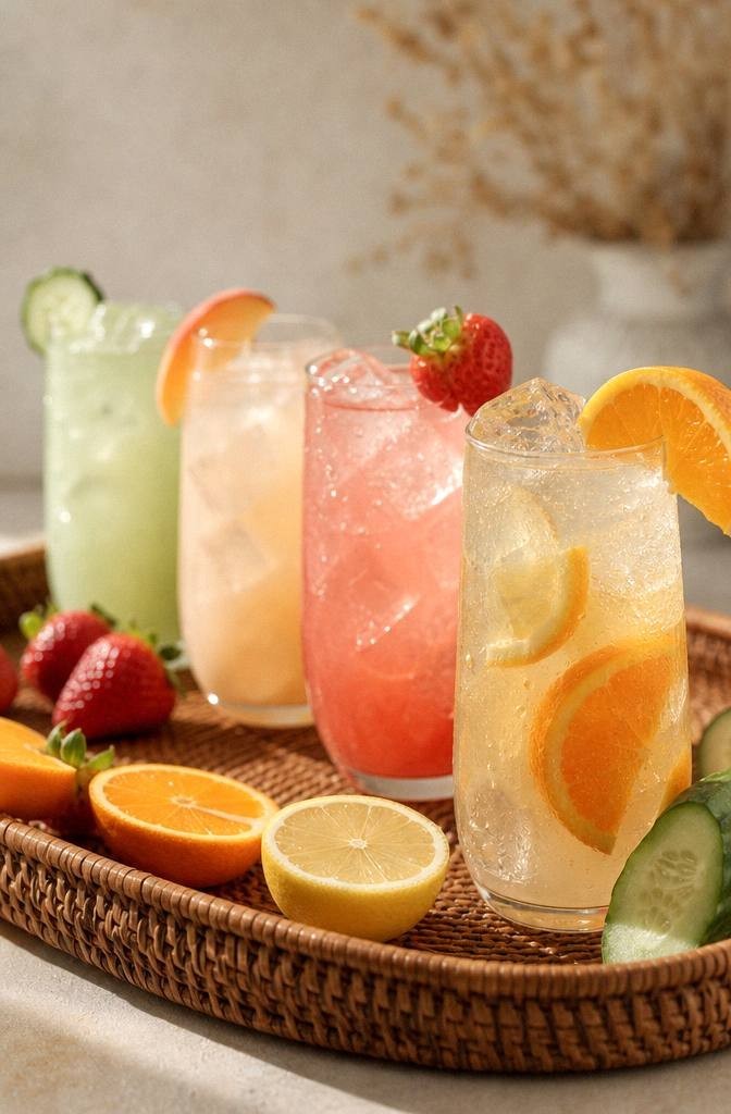 Citrus Collagen Spritz in a glass