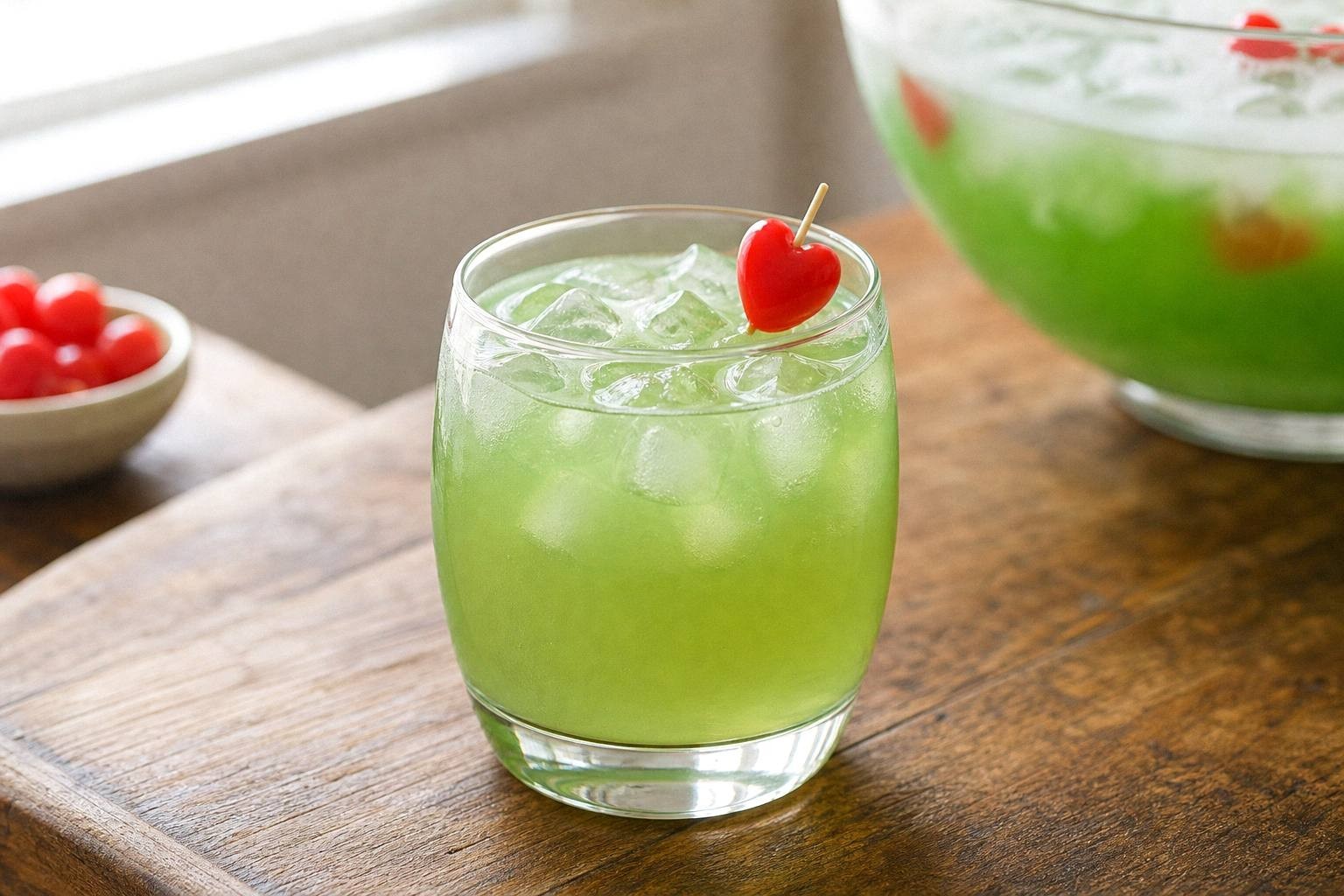Grinch Punch Recipe for Christmas Parties