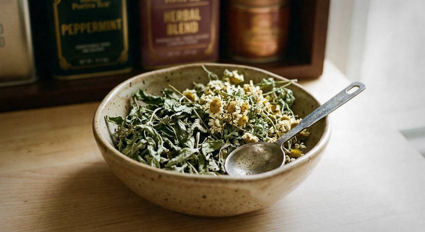 Botanical ingredients and preparation for Fresh Mint Tea and Headache Evidence: A Culinary Recipe