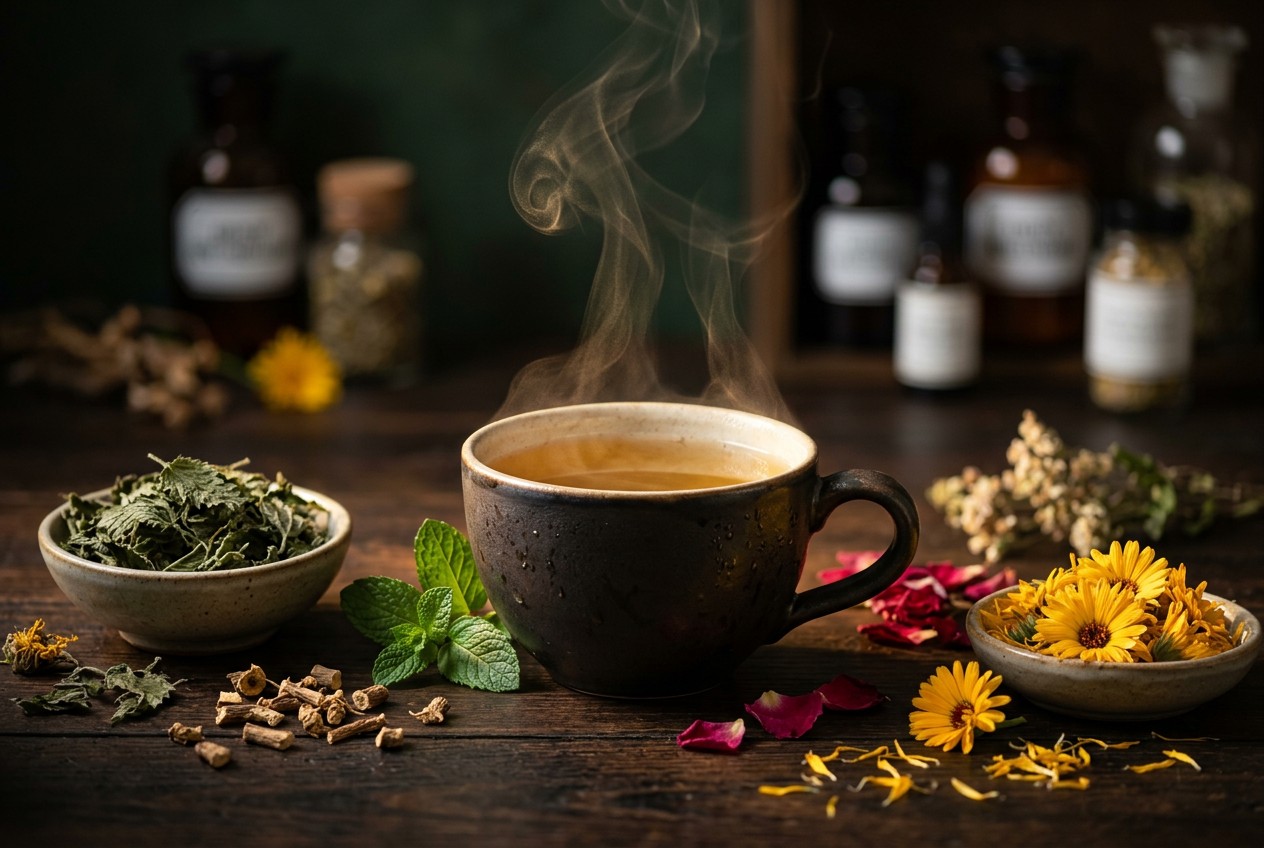 Herbal Tea Recipes for Glowing Skin: Natural Beauty Blend