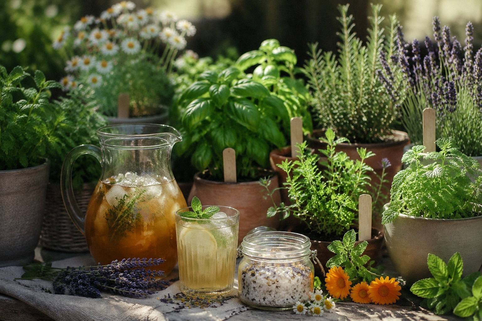 Herbs to Grow When You Want Mocktails, Tea, and Bath Soaks From One Patio