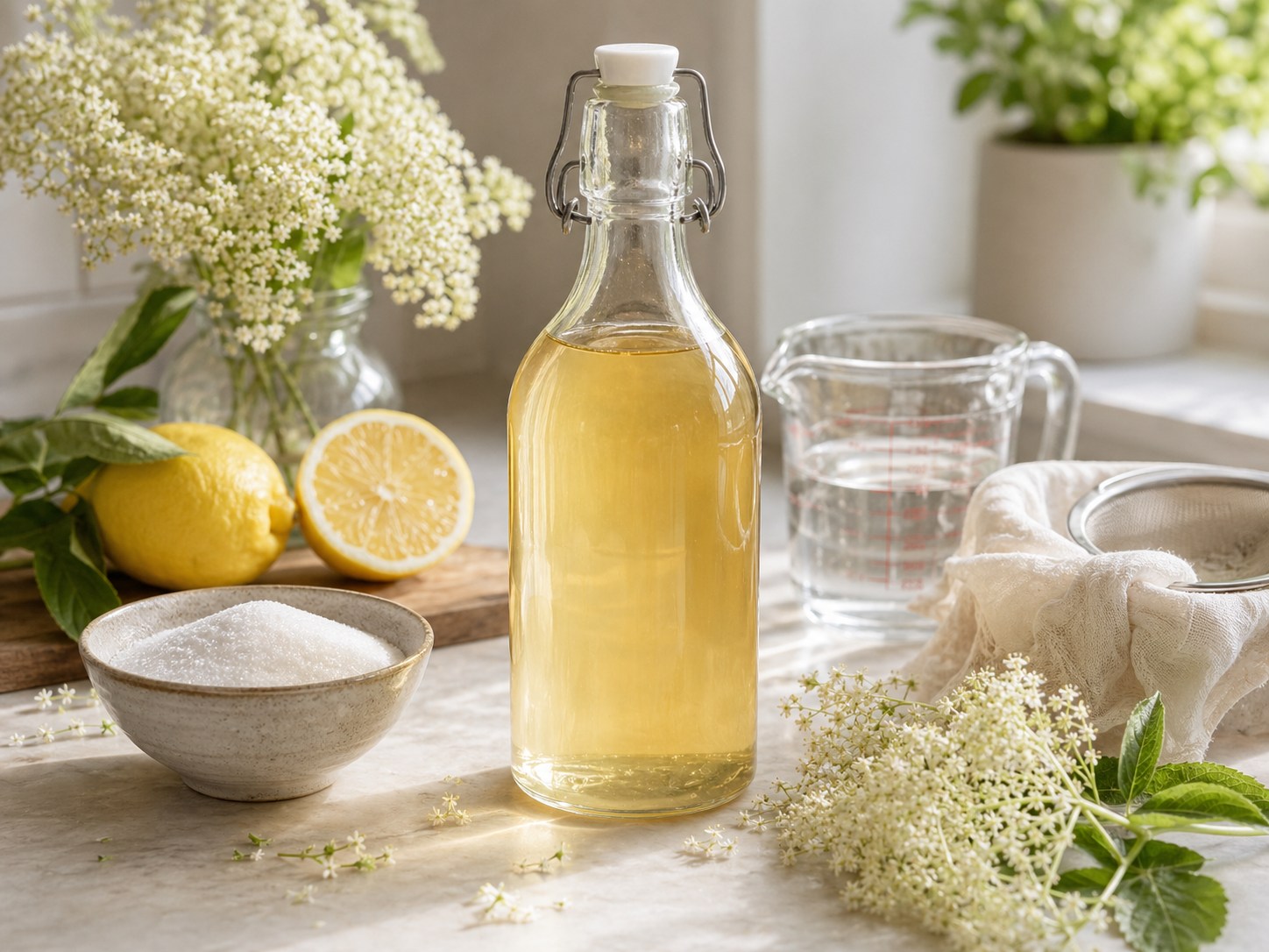 Homemade Elderflower Cordial Recipe