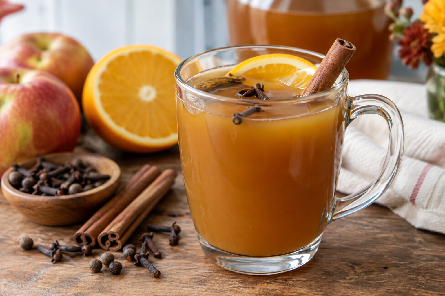 Hot Apple Cider Bar for Fall Parties