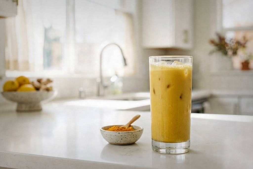 Iced Turmeric Latte Recipe (Golden Milk for Summer)