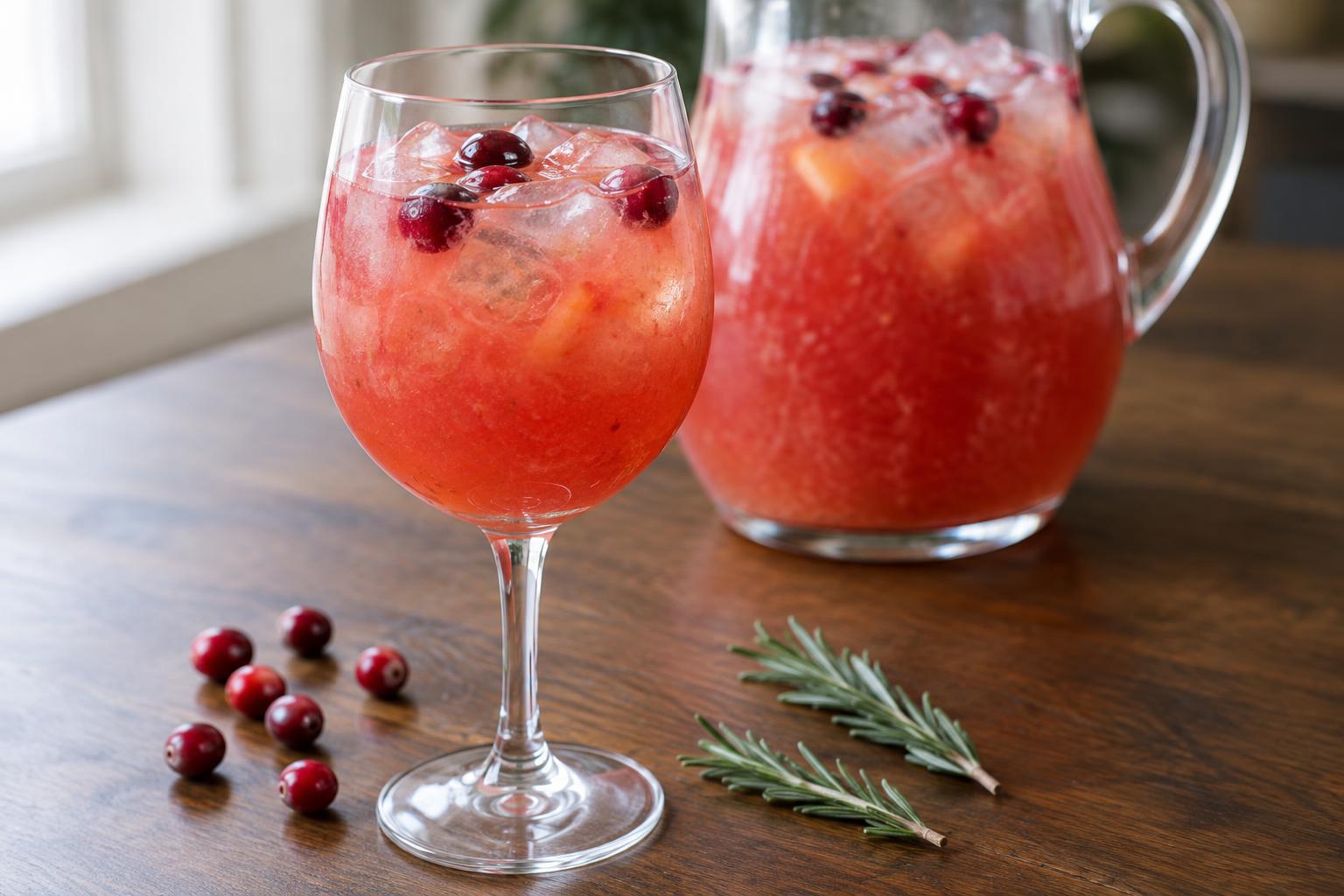 Mistletoe Margarita Pitcher for Christmas Parties