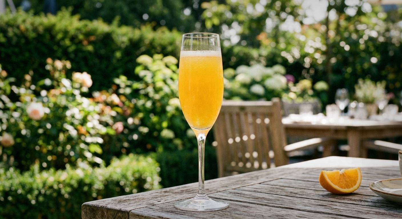 Colorful non-alcoholic brunch drinks in clear glasses on a bright brunch table