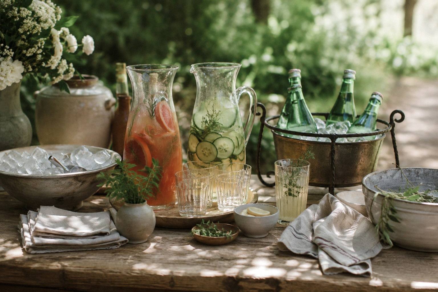 Outdoor Drink Table Ideas That Keep Summer Hosting Moving