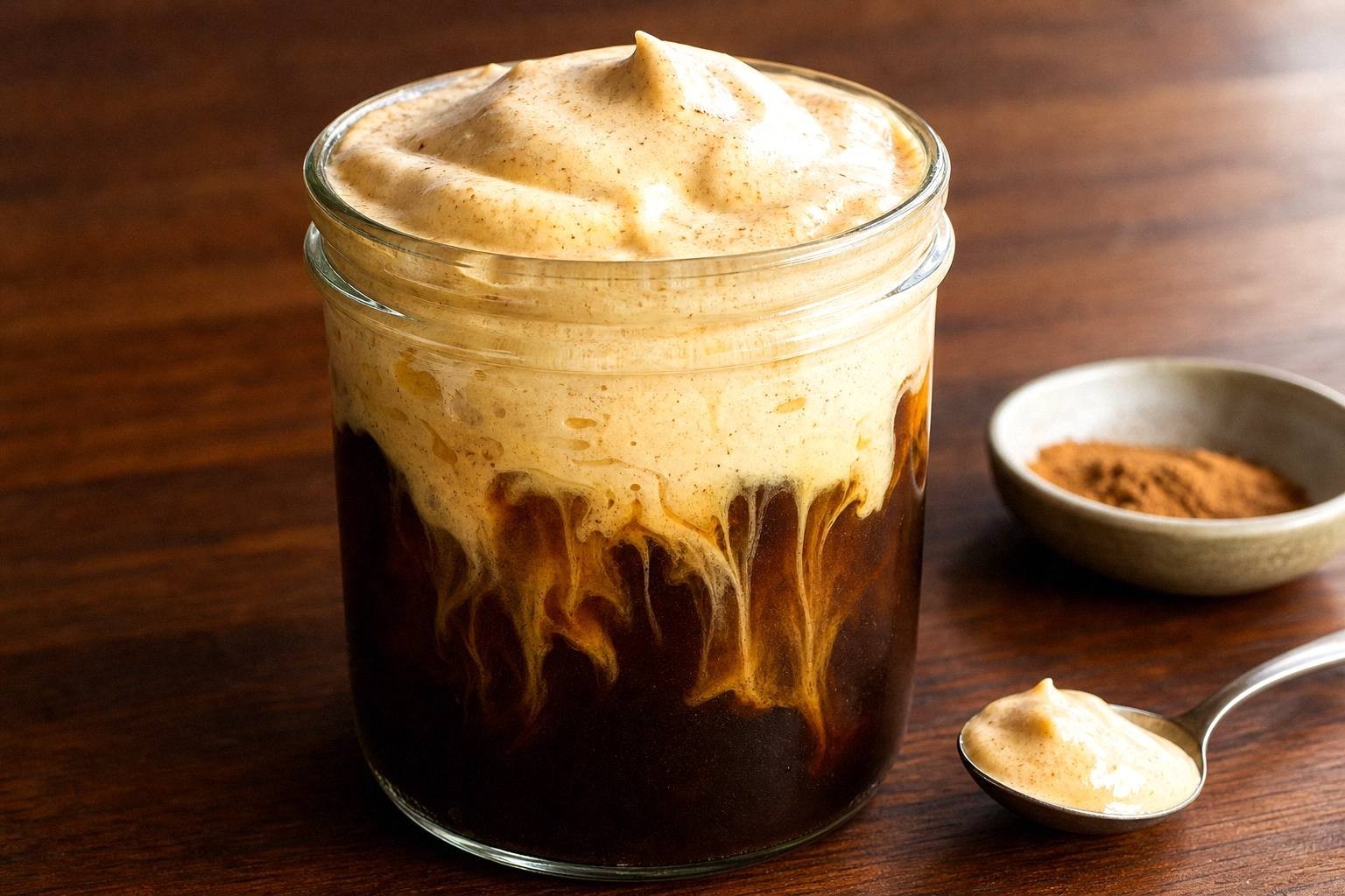 Pumpkin Cream Cold Brew serving illustration