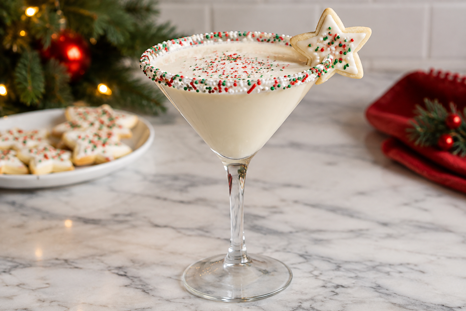 Sugar Cookie Martini for Christmas Parties