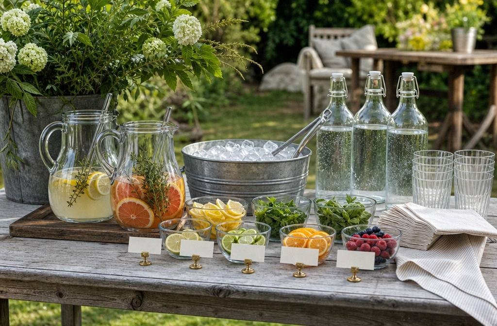 The Self-Serve Mocktail Bar Guests Can Use Without Asking