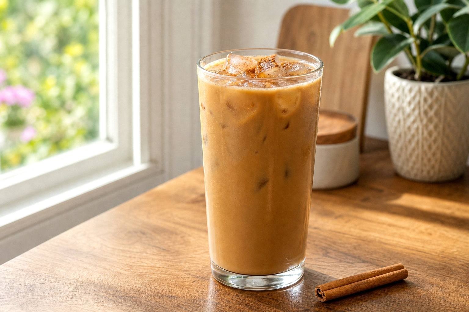 Vanilla Cinnamon Latte Without Leaving Home