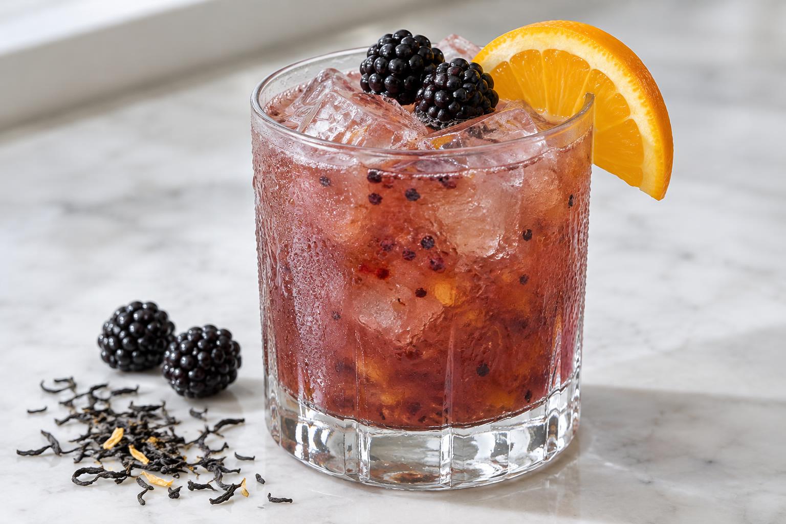 Vanilla Earl Grey Blackberry Mocktail