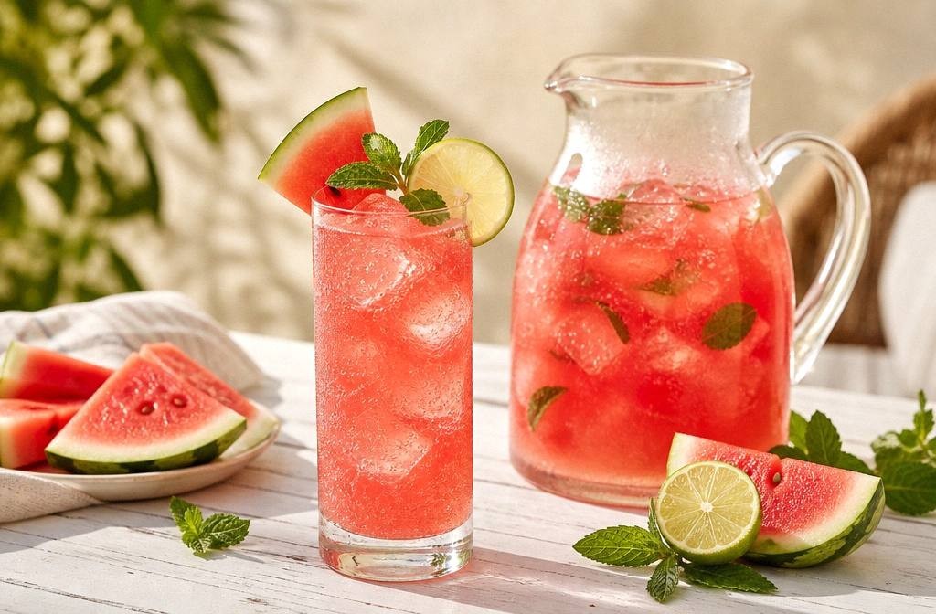 Watermelon Mint Summer Spritzer (Mocktail)