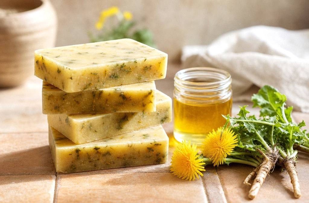 Dandelion Soap Recipe Made With the Whole Plant